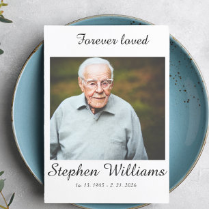 Invitación Funeral personalizado para siempre amado foto