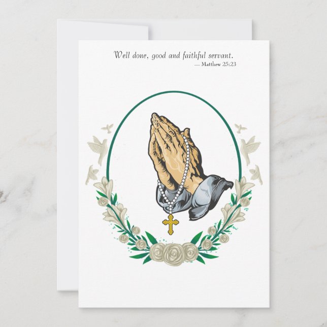 Invitación funeraria (Anverso)