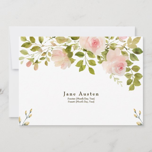 Invitación funeraria (Anverso)