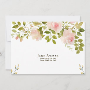 Invitación funeraria