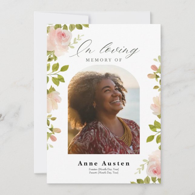 Invitación funeraria (Anverso)
