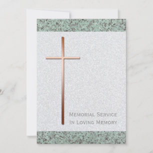 Invitación funeraria de la Cruz de Cobre 2