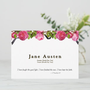 Invitación funeraria - Editable