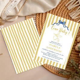 Invitación Funky Ciao Baby Hand Drawn Italian Baby Shower 