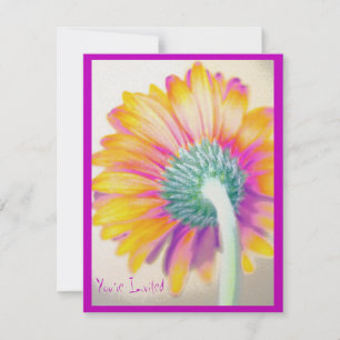 Invitación Funky Gerbera