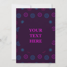 Invitación Funky Neon Circle Pattern
