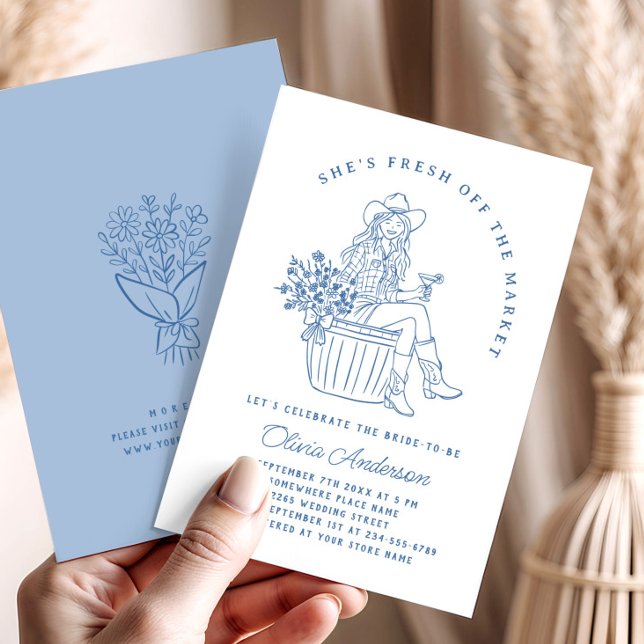 Invitación Funky recién salido de la ducha de novia del merca (Subido por el creador)