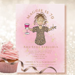 Invitación Funny 70th Rubor Gold 70 y fabuloso cumpleaños<br><div class="desc">¿Alguien especial cumple los 70 años que quieres celebrar? Esta invitación de 70 y Todavía Fabulosa establece el tema para brindarle en su gran día. Personalizar con su nombre o incluso cambiar el año ...  ¡¡¡Puedes cambiar todo el texto para complementar a tu fiesta!!!</div>
