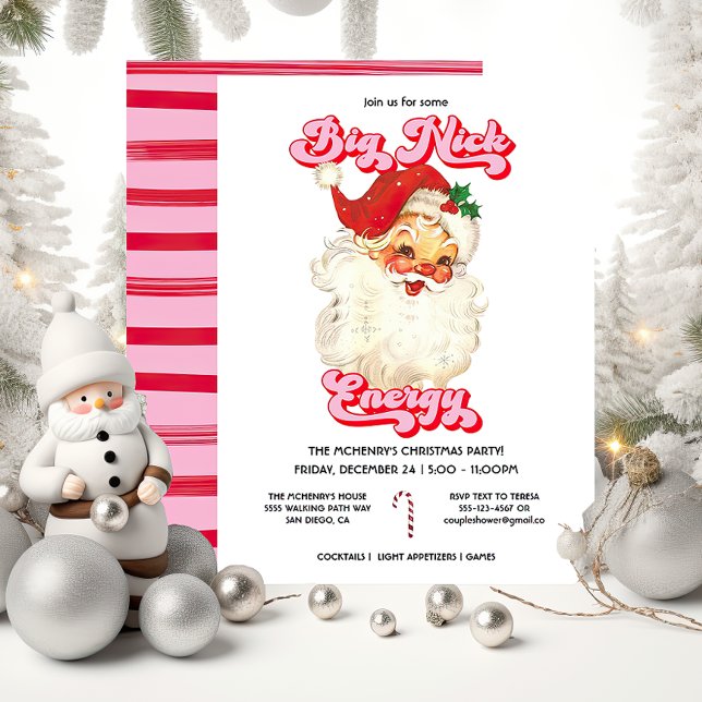 Invitación Funny Big Nick Navidades Fiesta (Subido por el creador)