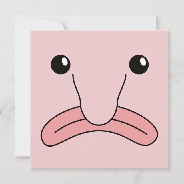 Invitación Funny Blobfish Funny Animals Blobfish Costume (Anverso)