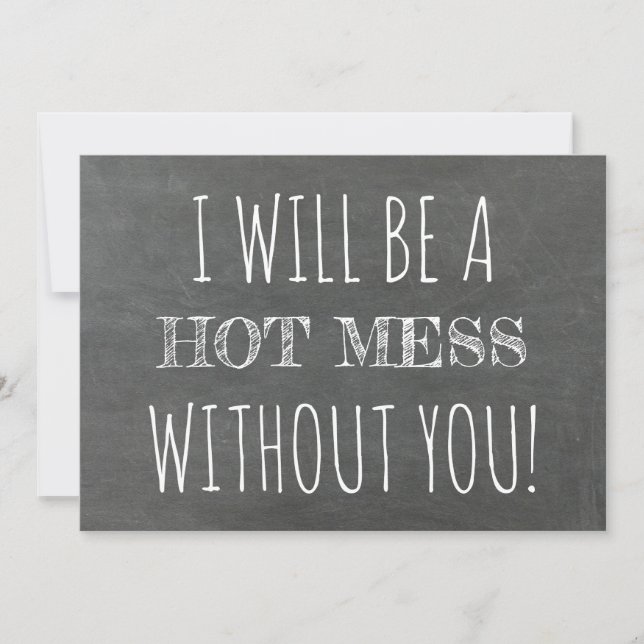 Invitación Funny Bridesmaid / Propuesta de doncella de honor (Anverso)