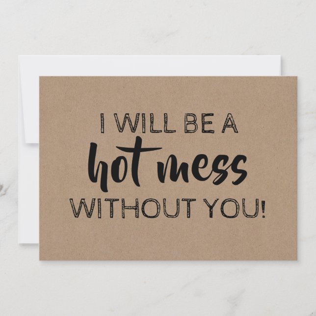 Invitación Funny Bridesmaid / Propuesta de doncella de honor (Anverso)