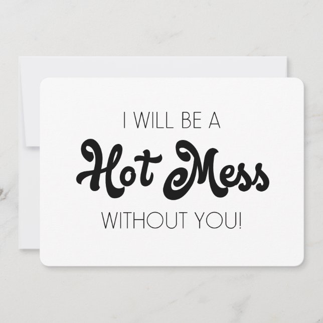 Invitación Funny Bridesmaid / Propuesta de doncella de honor (Anverso)