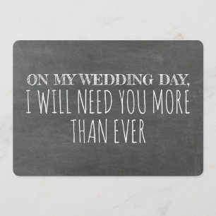 Invitación Funny Bridesmaid / Propuesta de doncella de honor