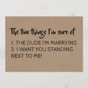 Invitación Funny Bridesmaid / Propuesta de doncella de honor