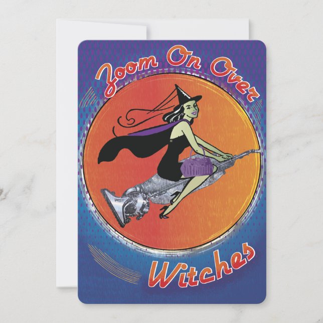 Invitación Funny Bunco Halloween (Anverso)