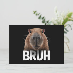 Invitación Funny Capybara Bruh