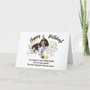 Invitación Funny Cavalier King Charles Mascota Dog Birday Car