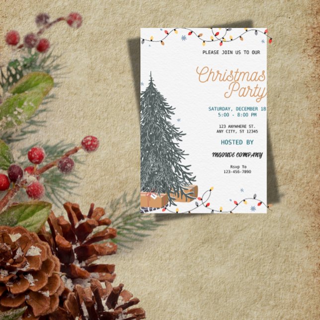 Invitación Funny Christmas Party Invitation | Playful Holiday (Subido por el creador)
