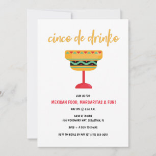 Invitación Funny Cinco de Mayo Fiesta