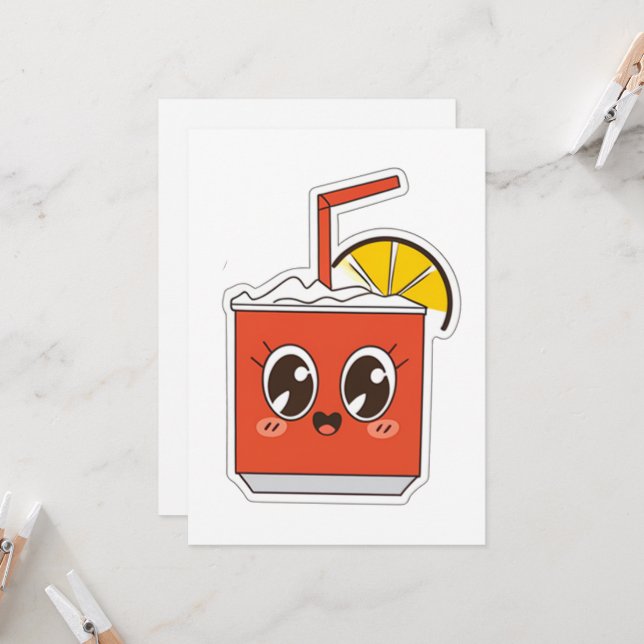 Invitación Funny Cola Mix (Anverso/Reverso In Situ)