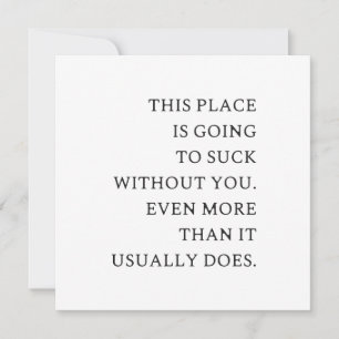 Invitación Funny CoWorker se va - Funny New Job