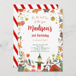 Invitación Funny Elf Birthday Party