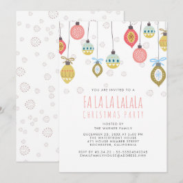 Invitación Funny Falalala Navidades Fiesta