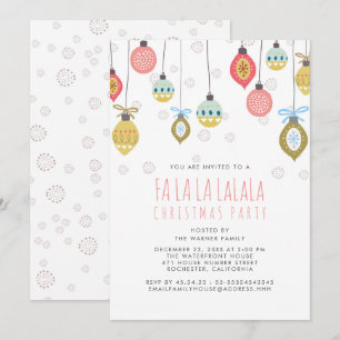 Invitación Funny Falalala Navidades Fiesta