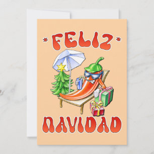 Invitación Funny Feliz Navidad Navidad Chili