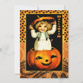 Invitación Funny fiesta de Halloween para niños de época