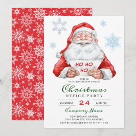 Invitación Funny Fiesta de Navidades de vacaciones de Santa C