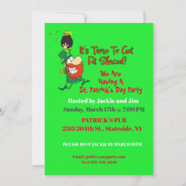Invitación Funny Fiesta del Día de San Patricio