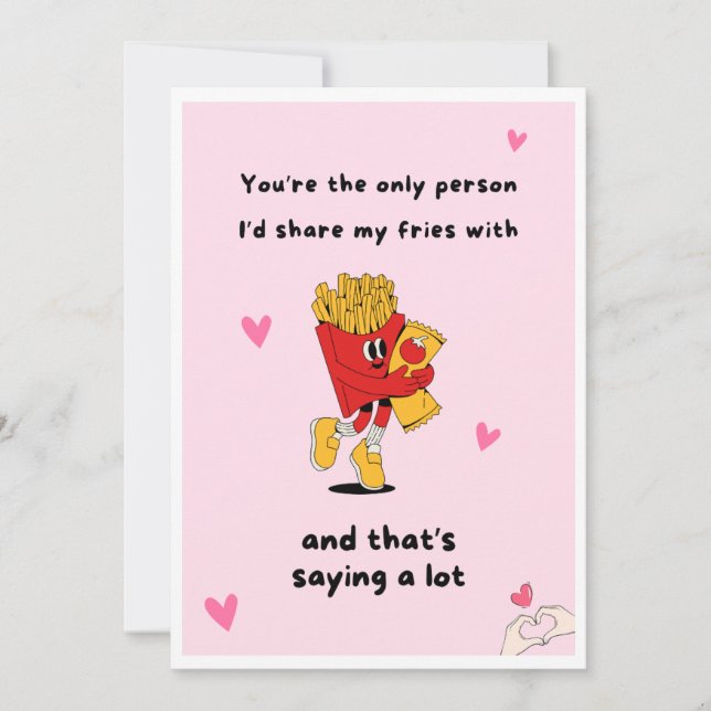 Invitación Funny Foodie Greeting Card Set (Anverso)