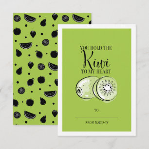 Invitación Funny Fruit Pun Kiwi Classroom Card