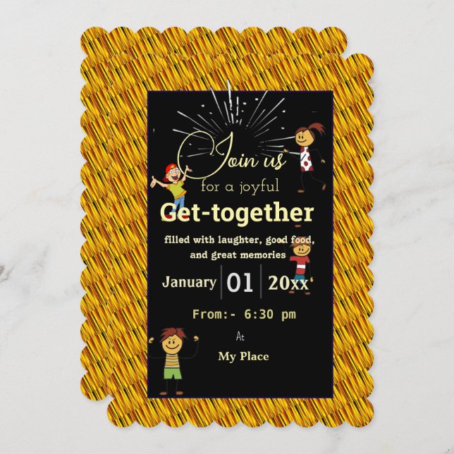 Invitación Funny GetTogether (Anverso / Reverso)