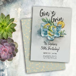 Invitación Funny Gin n Grin Bebe Fiesta 30 cumpleaños moderno<br><div class="desc">Una divertida plantilla de invitaciones para fiestas de cumpleaños número 30 para mujeres con una pintura acuarela de unas cuantas gafas de ginebra y el título "Gin 'n' Grin". Una invitación humorística de cumpleaños número 30 para una mujer en su trigésimo cumpleaños celebrando con un cumpleaños de cócteles hora, un...</div>