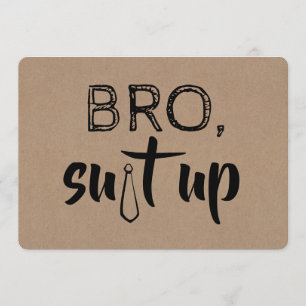 Invitación Funny Groomsman o la mejor propuesta de hombre