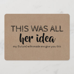 Invitación Funny Groomsman o la mejor propuesta de hombre