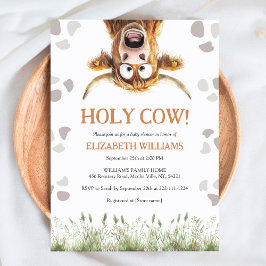 Invitación Funny Holy Cow Baby Shower