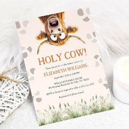 Invitación Funny Holy Cow Baby Shower