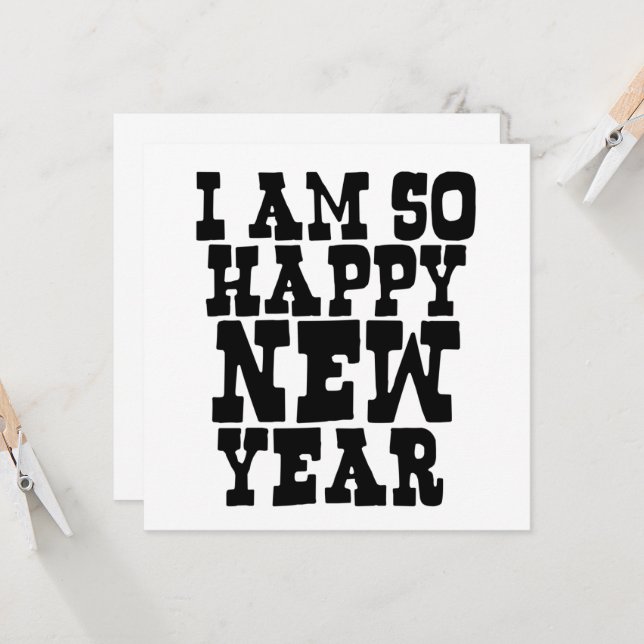 Invitación funny humorous happy new year sayings (Anverso/Reverso In Situ)