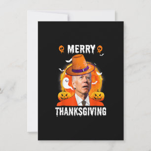 Invitación Funny Joe Biden Confused Merry Thanksgiving For Ha