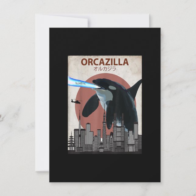 Invitación Funny Killer Whale T-Shirt  Orca Lovers Gift (Anverso)