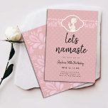 Invitación Funny Lets Namaste Latte Women 30th Birthday Fiest<br><div class="desc">Una divertida plantilla de invitaciones para fiestas de cumpleaños número 30 para mujeres que incluye un dibujo de una mujer sosteniendo una taza y el título "nombremos el último de (el nombre) 30 cumpleaños". Una invitación humorística de cumpleaños número 30 para una mujer en su 40 cumpleaños celebrando con una...</div>