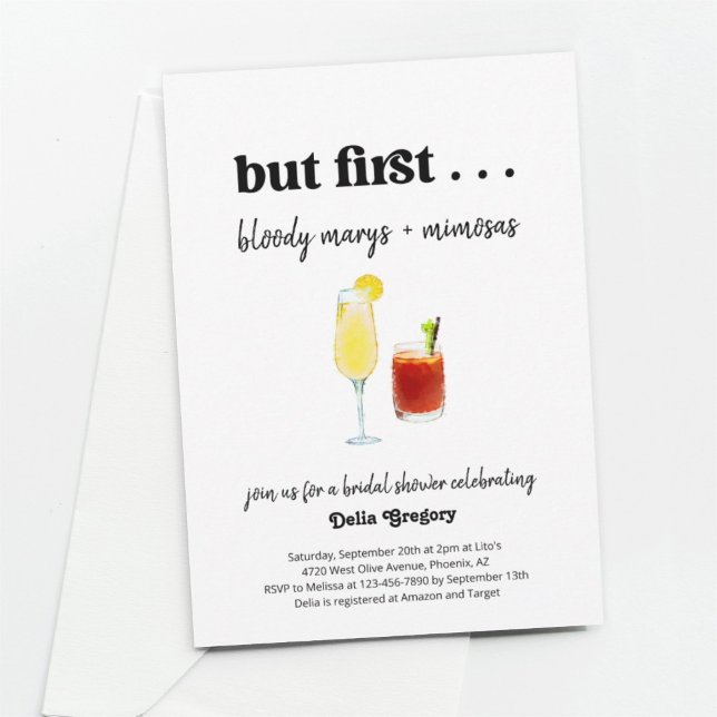 Invitación Funny Mimosa y la sangrienta ducha de novias Mary (Subido por el creador)