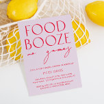 Invitación Funny Morado Minimalista Sin Juegos Ducha De Novia<br><div class="desc">Diseñado para coordinar con para la colección de invitaciones a bodas "Brillantes". Para cambiar detalles, haga clic en "Detalles". Para mover el texto o cambiar el tamaño, la fuente o el color, haga clic en "Editar usando la herramienta de diseño". Vea el enlace de la colección en esta página para...</div>