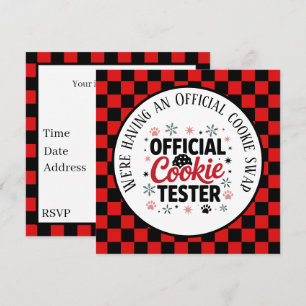 Invitación Funny Official swap cookie tester