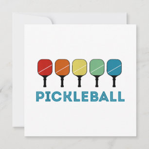 Invitación Funny Pickleball Retro Vintage