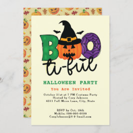 Invitación Funny Pun Boo ti ful Beautiful Party Halloween